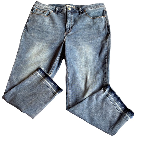 Rebecca Minkoff Blue Denim High Rise Plus Jeans - Picture 1 of 8